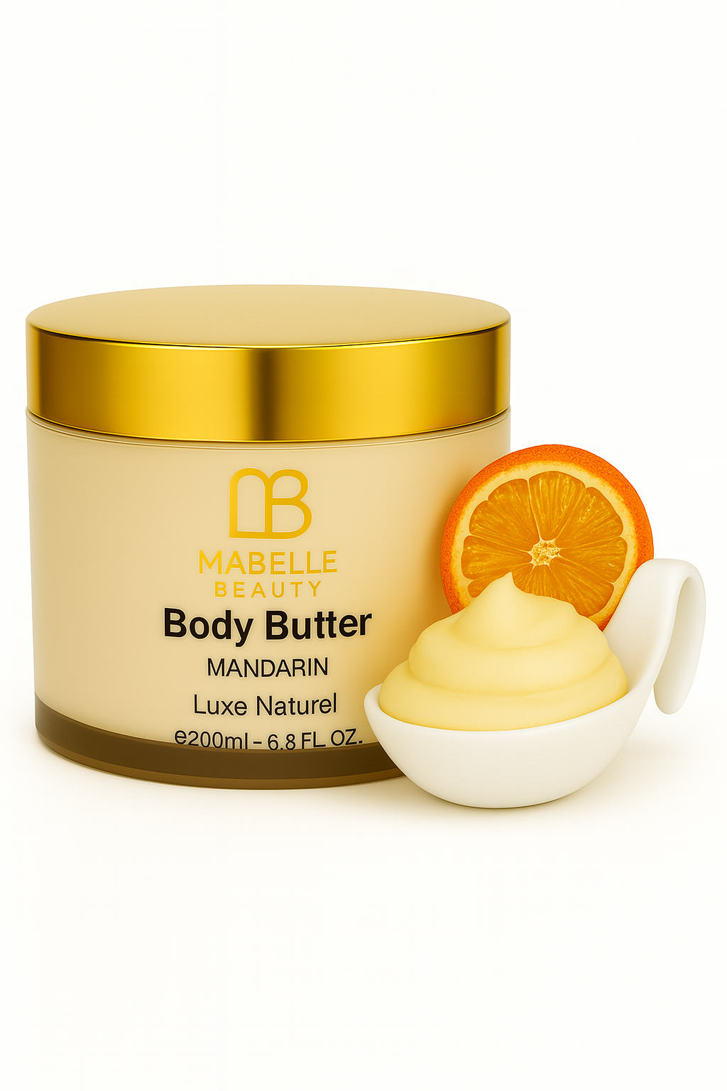 Body Butter Mandarin - Luxe Naturel - Soothing and Restoring