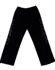 Monbeau Afrique Wide Leg Terry Sweatpants - Black