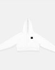 W Arches Crop Hoodie - White