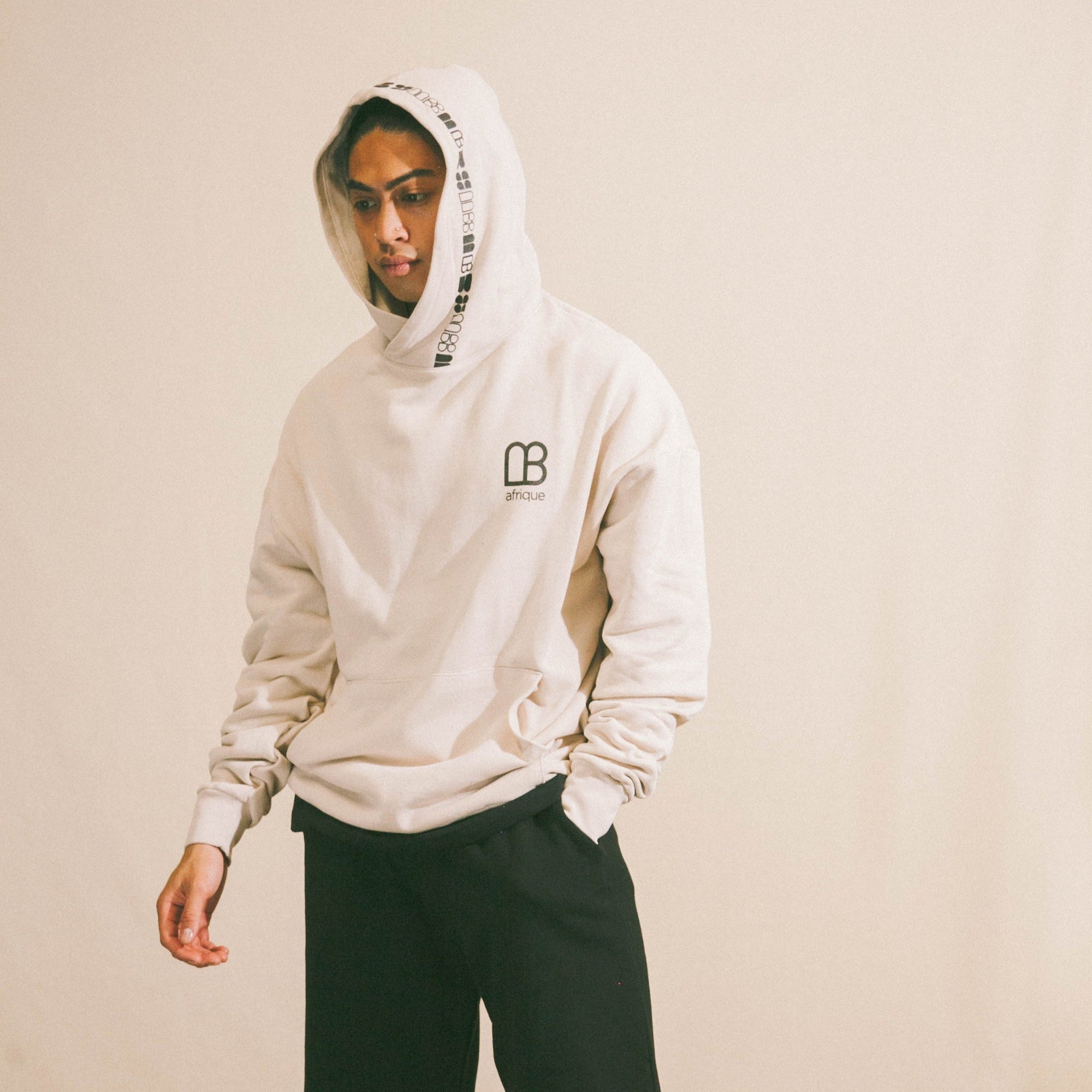 Crowned Hoodie - Beige